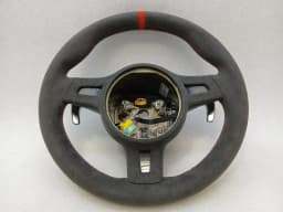 PORSCHE Porsche 911 991 Steering Wheel 99134780359 Steering Wheel Full Alcantara + Red Line PDK — thumbnail 4