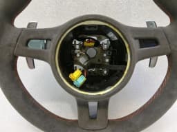 PORSCHE Porsche 911 991 Steering Wheel 99134780359 Steering Wheel Full Alcantara + Red Line PDK — thumbnail 2