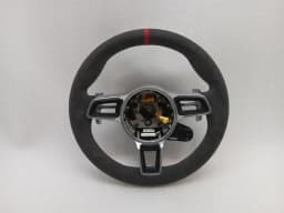 PORSCHE Porsche 911 991 Steering Wheel 95B959256F GTS Steering Wheel MK2 ALCANTARA + RED STRIPE — thumbnail 1