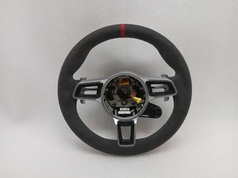 PORSCHE Porsche 911 991 Steering Wheel 95B959256F GTS Steering Wheel MK2 ALCANTARA + RED STRIPE