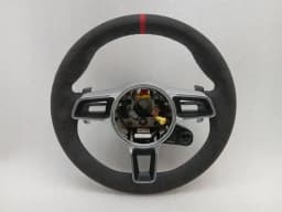PORSCHE Porsche 911 991 Steering Wheel 95B959256F GTS Steering Wheel MK2 ALCANTARA + RED STRIPE — thumbnail 3