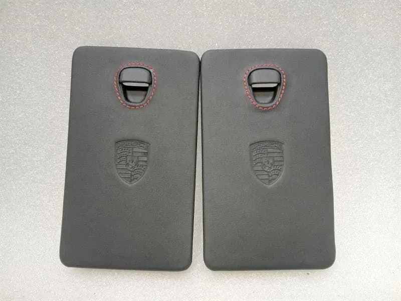 PORSCHE Porsche 911 991 99155562202 Fuse Box Cover Set Leather with Red Stitches
