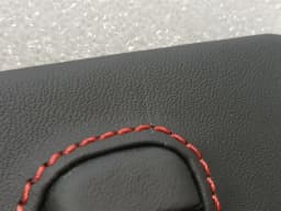 PORSCHE Porsche 911 991 99155562202 Fuse Box Cover Set Leather with Red Stitches — thumbnail 3