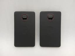 PORSCHE Porsche 911 991 99155562202 Fuse Box Cover Set Leather with Red Stitches — thumbnail 1