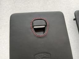 PORSCHE Porsche 911 991 99155562202 Fuse Box Cover Set Leather with Red Stitches — thumbnail 2