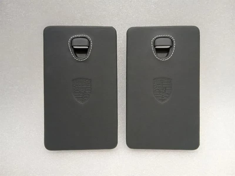 PORSCHE Porsche 911 991 99155562202 Fuse Box Cover Set Leather with White Stitches