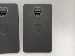 PORSCHE Porsche 911 991 99155562202 Fuse Box Cover Set Leather with White Stitches — thumbnail 3