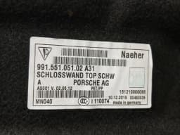 PORSCHE PORSCHE 911 991 LUGGAGE COVER SET 99155104512 FAIRING FRONT TURBO AWD MK2 — thumbnail 5