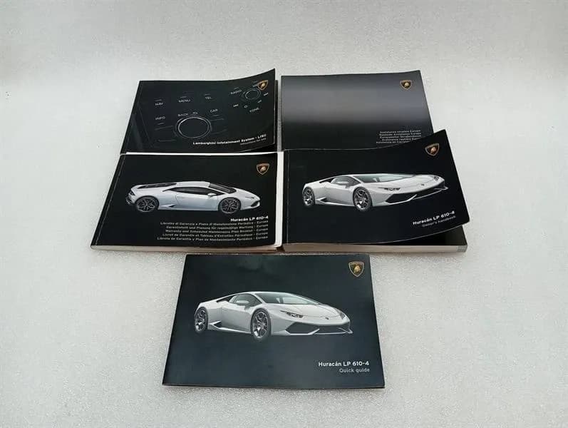 LAMBORGHINI HURACAN LP 610-4 COUPE SERVICE BOOKLET OWNERS HANDBOOK LP610-4