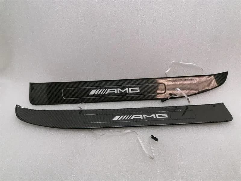 Mercedes GT C190 GT CARBON LED ILLUMINATED Door Sill A1906800035 Door Sill Trim