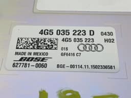 PORSCHE Porsche 911 991 Amplifier 4G5035223D Bose Amplifier MK2 — thumbnail 7