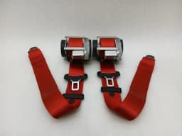 PORSCHE Porsche Cayman 718 GT4RS Seatbelt 98180303305 Seat Belt Strap GUARDS RED — thumbnail 1