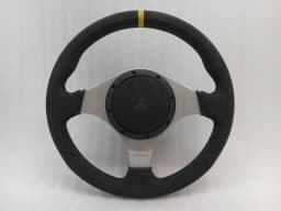 MITSUBISHI Misubishi Lancer Steering Wheel EVO EVOLUTION 7 8 9 MOMO JDM OEM SET ALCANTARA — thumbnail 1