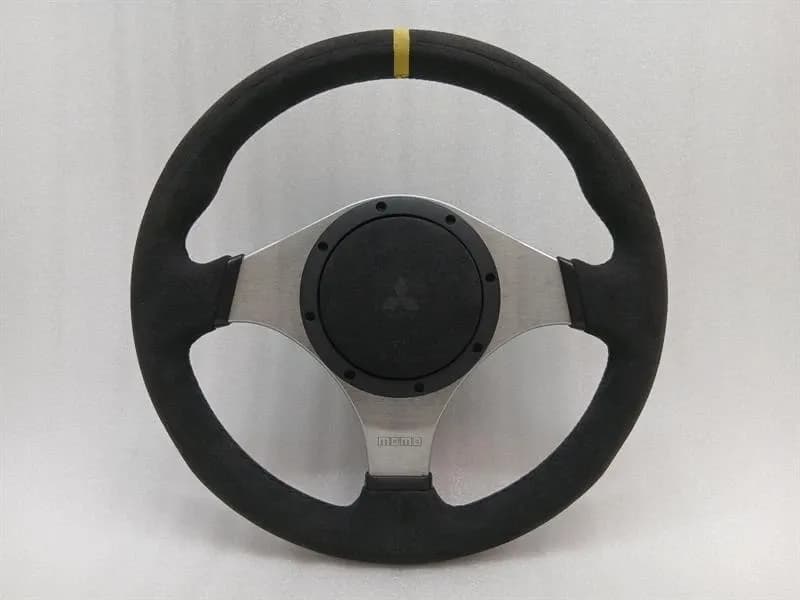 Misubishi Lancer Steering Wheel EVO EVOLUTION 7 8 9 MOMO JDM OEM SET ALCANTARA