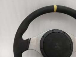 MITSUBISHI Misubishi Lancer Steering Wheel EVO EVOLUTION 7 8 9 MOMO JDM OEM SET ALCANTARA — thumbnail 3