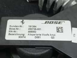 FERRARI Ferrari 599 GTB F141 Speaker 230800 Bose Set Speaker Set SET AUDIO — thumbnail 6