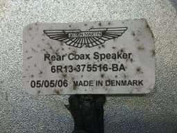 ASTON MARTIN Aston Martin Vanquish S 04-07 V12 Speaker 6R13-375516-AA Loudspeakers — thumbnail 7