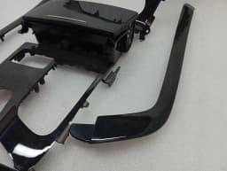 MERCEDES-BENZ Mercedes SL R231 Black Ash Wood Trim Console A2316803936 Strip Cover RHD — thumbnail 4