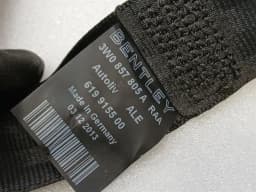 BENTLEY Bentley Continental GT W12 rear seat belt 3W0857805A seat belt belt rear — thumbnail 6