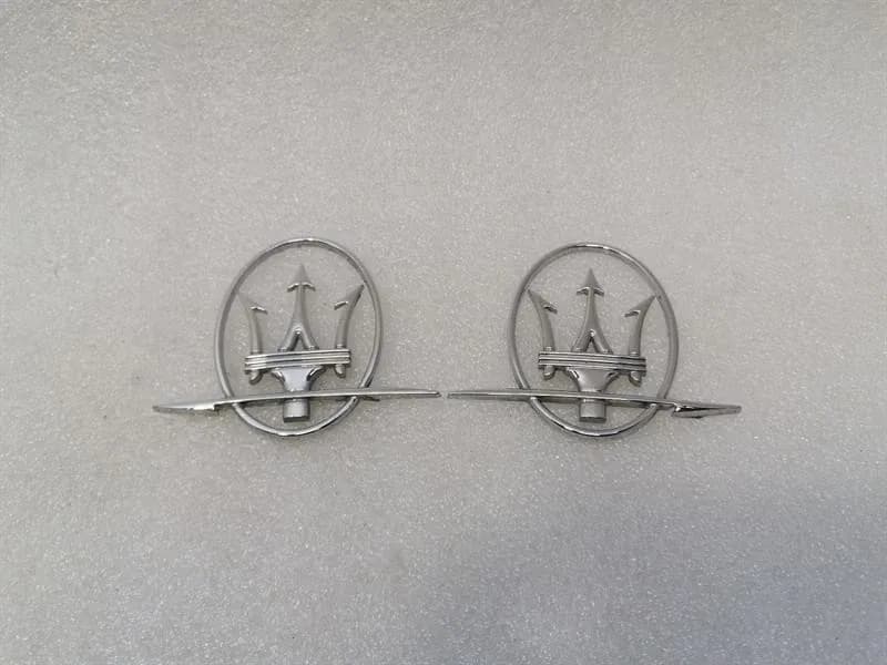 Maserati Quattroporte VI M156 Trident Badge Set 89095600 Trident Emblem Chrome