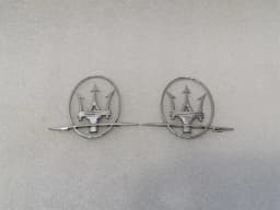 MASERATI Maserati Quattroporte VI M156 Trident Badge Set 89095600 Trident Emblem Chrome — thumbnail 5