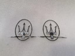 MASERATI Maserati Quattroporte VI M156 Trident Badge Set 89095600 Trident Emblem Chrome — thumbnail 8