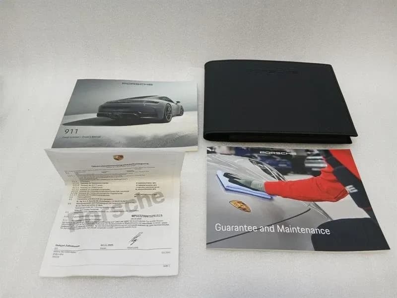 PORSCHE Porsche 911 992 Owners Manual 992 MK2 Vehicle Manual
