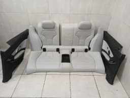 BMW BMW M4 F82 rear seat set seats interior rear set Merino-Silverstone 2 — thumbnail 1