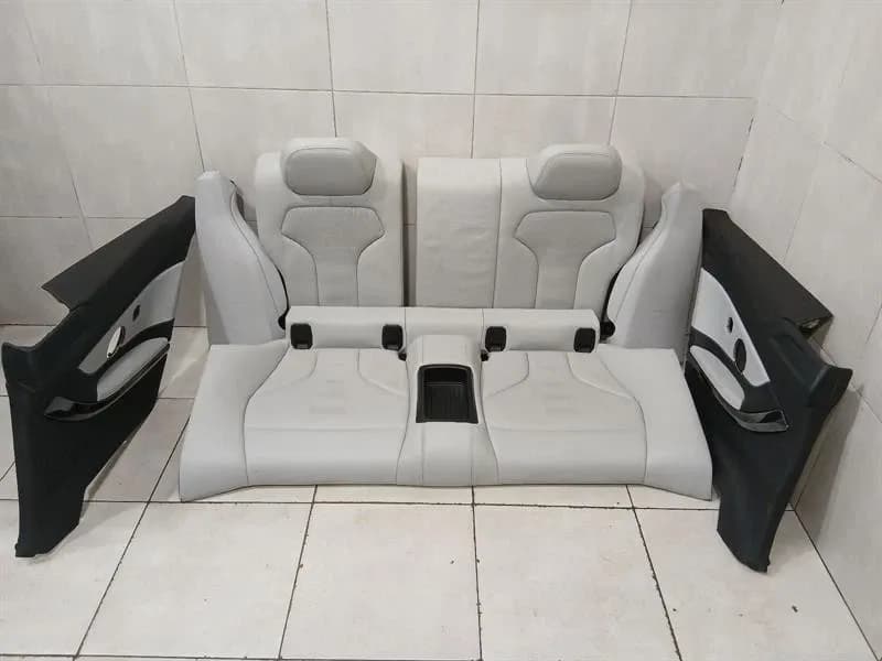 BMW M4 F82 rear seat set seats interior rear set Merino-Silverstone 2