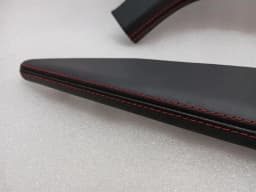 PORSCHE PORSCHE CAYMAN 718 GT4 CONSOLE LEATHER 982858066A LEATHER COVERS RED STITCHING — thumbnail 4