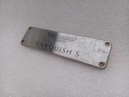 ASTON MARTIN ASTON MARTIN VANQUISH S 04-07 V12 VANQUISH S LOGO DOOR POST PLATE — thumbnail 10