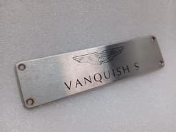 ASTON MARTIN ASTON MARTIN VANQUISH S 04-07 V12 COVER VANQUISH S DOOR POST LOGO PLATE — thumbnail 9