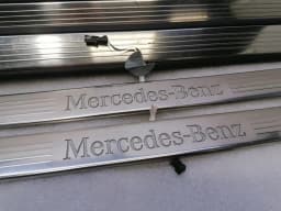 MERCEDES-BENZ Mercedes CL W217 door sill set A2176800535 LED door entry sill defect 2176800035 — thumbnail 3