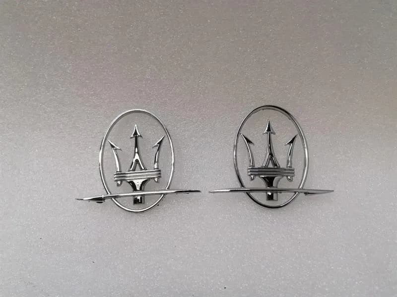 MASERATI Maserati Granturismo M145 Trident Badge Set 89095600 Trident Emblem Chrome