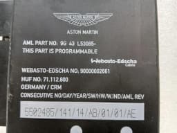 ASTON MARTIN Aston Martin DB9 Volante Module 9G43-L53085-AE ROOF Convertible Top ECU — thumbnail 9