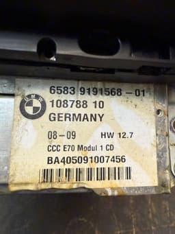 BMW 65839191568 9191568 65839165854 Radio BMW X5 (E70) (2007-2013) — thumbnail 10
