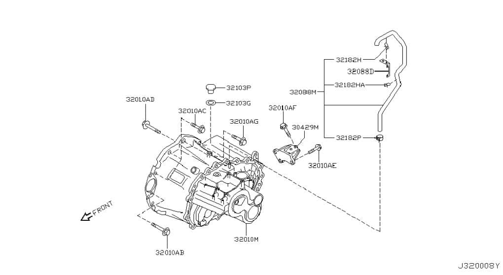 6MT Gearbox NISSAN X-TRAIL I (T30) (2001-2007)