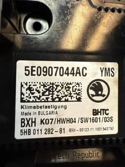 SKODA 5E0907044AC Heater control panel SKODA OCTAVIA III (5E) (2012-2019) — thumbnail 10