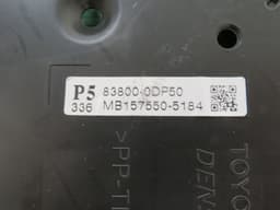 TOYOTA 83800-0DP50 Instrument Cluster TOYOTA YARIS III (XP130) (2010-2019) — thumbnail 3