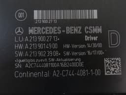 MERCEDES-BENZ A2139001305 A2139002713 Door control unit front left MERCEDES-BENZ E-CLASS (W213) (2016-2023) — thumbnail 2