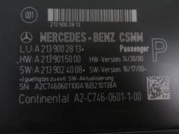 MERCEDES-BENZ A2139001405 A2139002813 Door control unit front right MERCEDES-BENZ E-CLASS (W213) (2016-2023) — thumbnail 2
