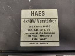 PORSCHE 4913470191 Audio amplifier PORSCHE BOXSTER I (1996-2004) — thumbnail 7