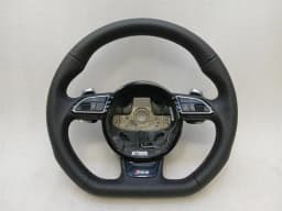 AUDI Audi RS5 8T RS4 A5 A4 B8 Steering Wheel LEATHER 8T0419091J Steering Wheel LEATHER BLACK — thumbnail 5