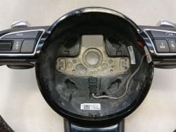 AUDI Audi RS5 8T RS4 A5 A4 B8 Steering Wheel LEATHER 8T0419091J Steering Wheel LEATHER BLACK — thumbnail 9