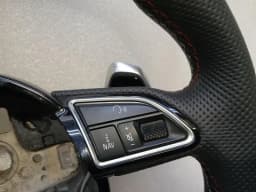 AUDI Audi RS5 8T RS4 A5 A4 B8 Steering Wheel LEATHER 8T0419091J Steering Wheel LEATHER BLACK — thumbnail 7