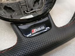 AUDI Audi RS5 8T RS4 A5 A4 B8 Steering Wheel LEATHER 8T0419091J Steering Wheel LEATHER BLACK — thumbnail 6