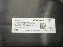 PORSCHE PORSCHE TAYCAN 9J SPEAKER 9J1035481 BASS SPEAKER BASS BOSE SUBWOOFER — thumbnail 10