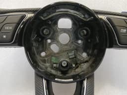 AUDI Audi RS5 F5 8W6 B9 15-24 Steering Wheel 8W0419091FE Steering Wheel Leather Black — thumbnail 4