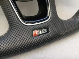 AUDI Audi RS5 F5 8W6 B9 15-24 Steering Wheel 8W0419091FE Steering Wheel Leather Black — thumbnail 3