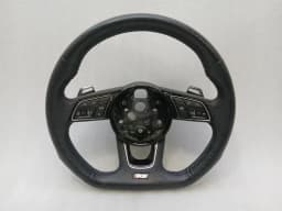 AUDI Audi RS5 F5 8W6 B9 15-24 Steering Wheel 8W0419091FE Steering Wheel Leather Black — thumbnail 2